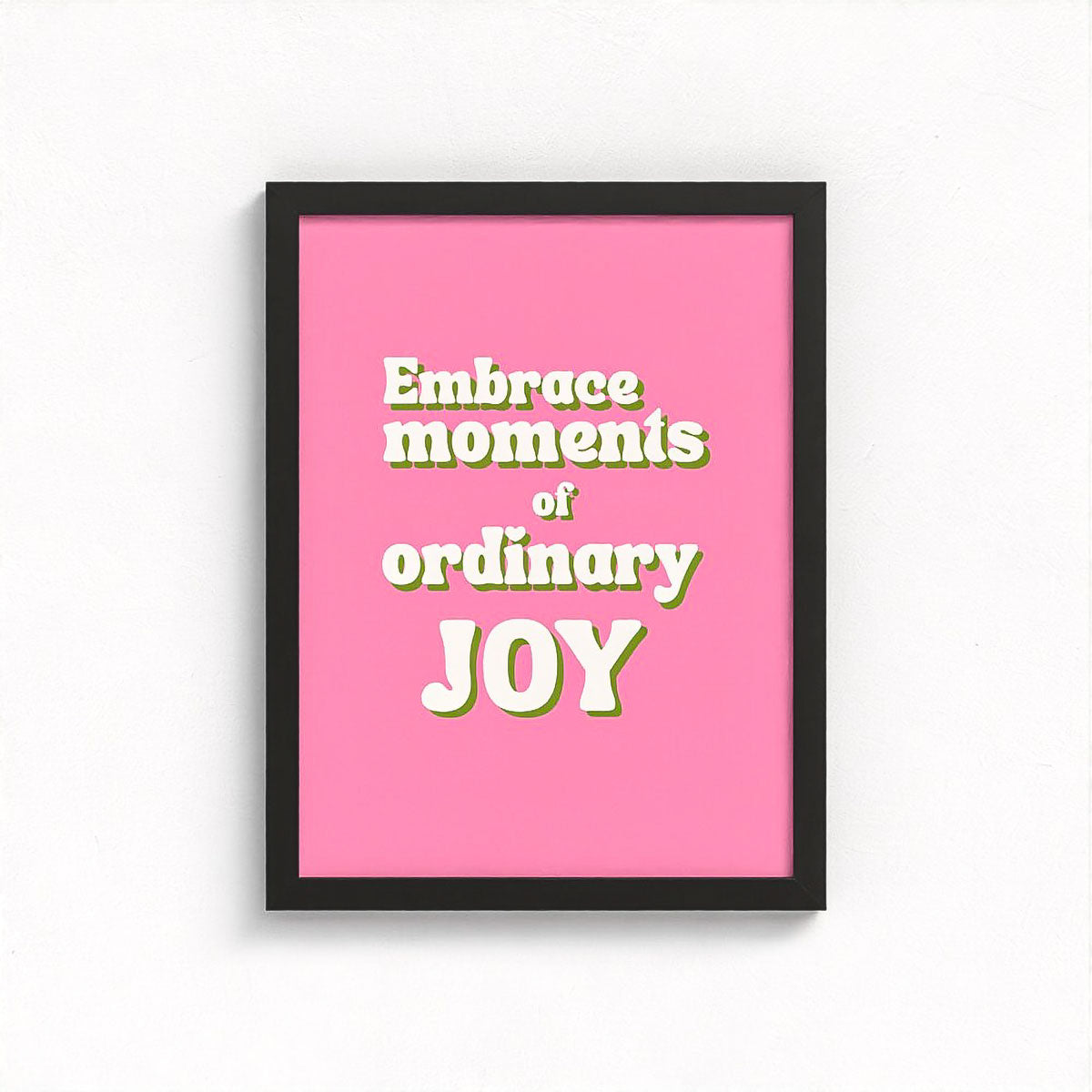 Ordinary Joy Colour Block Framed Fine Art Print