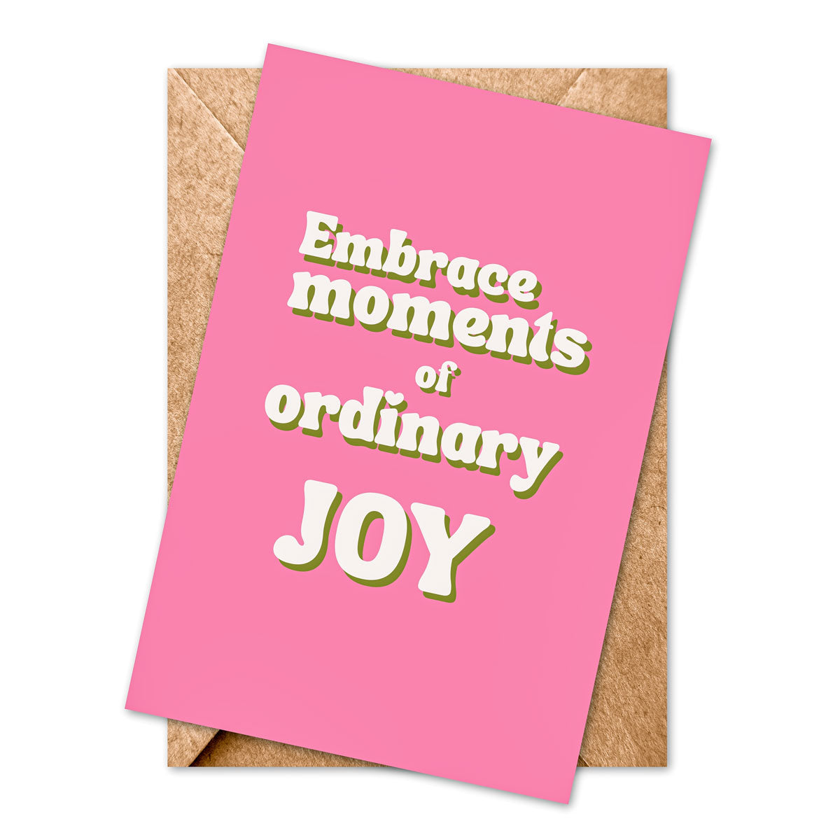 Ordinary Joy Colour Block Greetings Card
