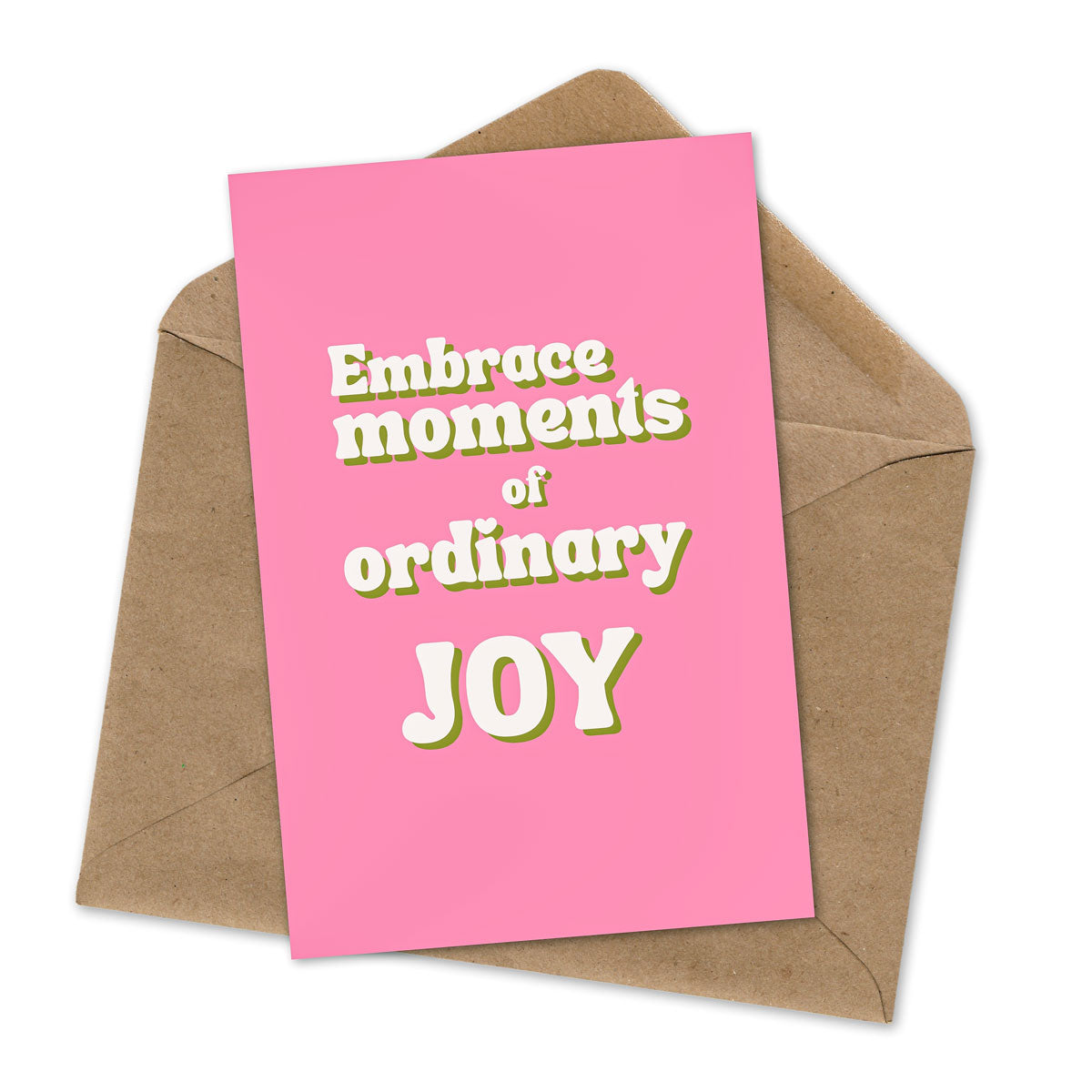 Ordinary Joy Colour Block Greetings Card
