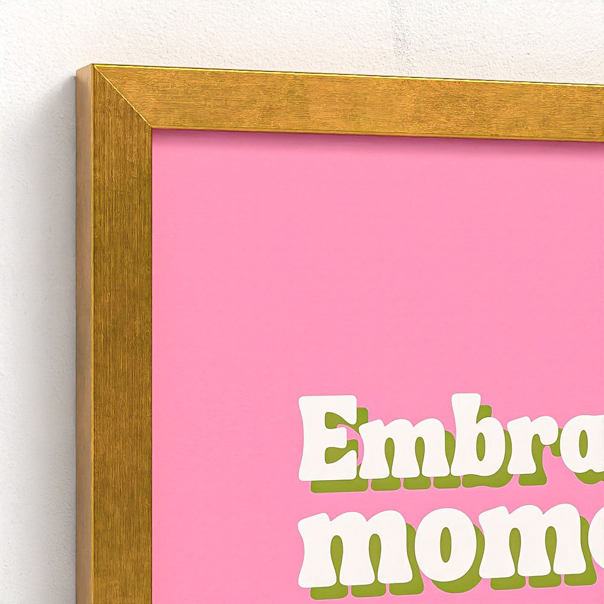 Ordinary Joy Colour Block Framed Fine Art Print