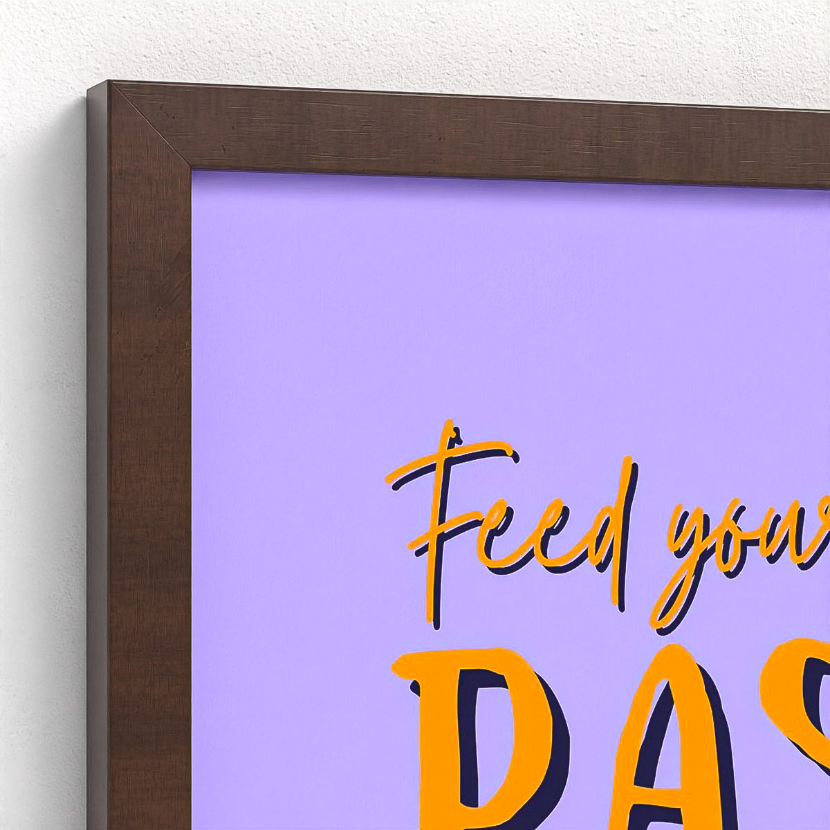 Passion Colour Block Framed Fine Art Print