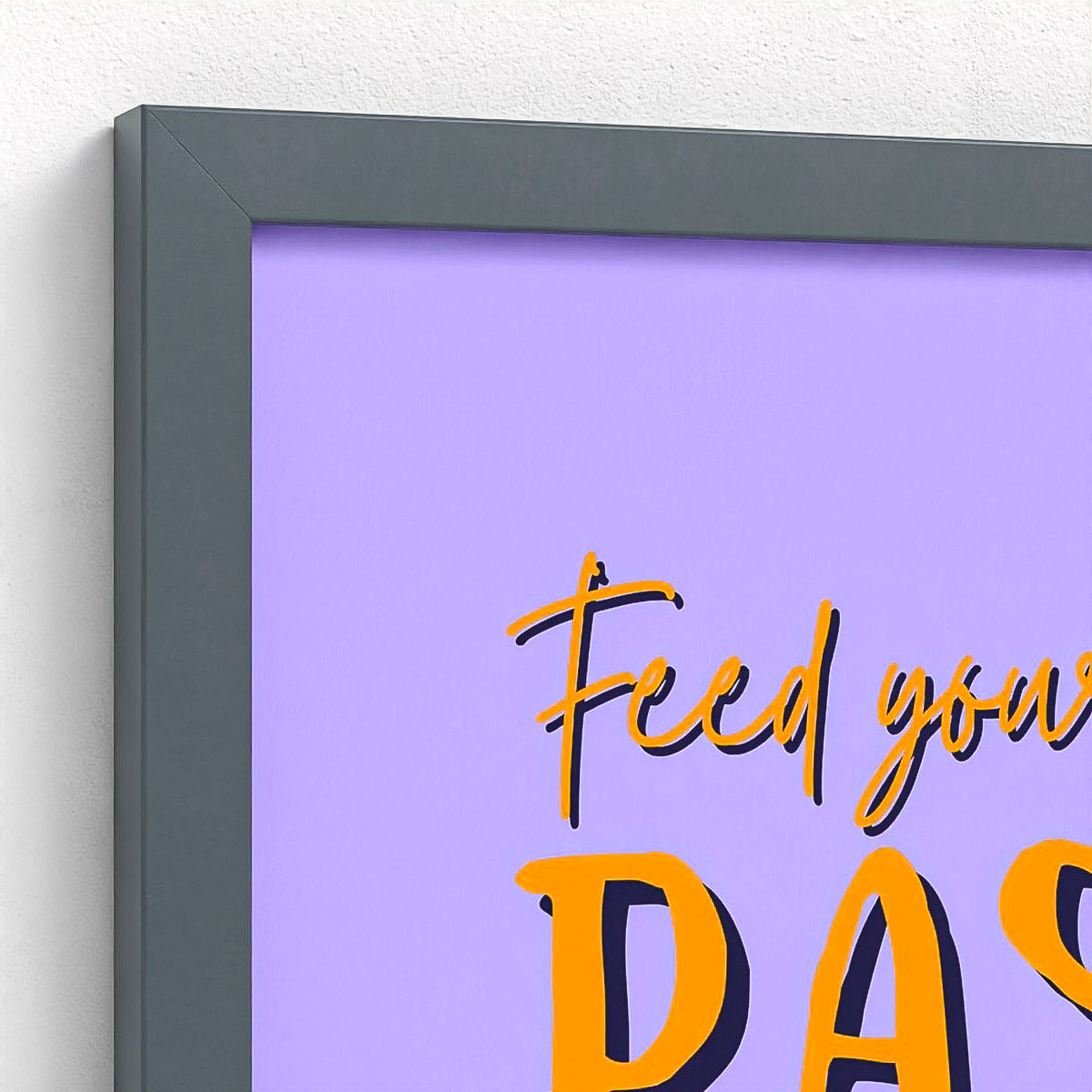 Passion Colour Block Framed Fine Art Print
