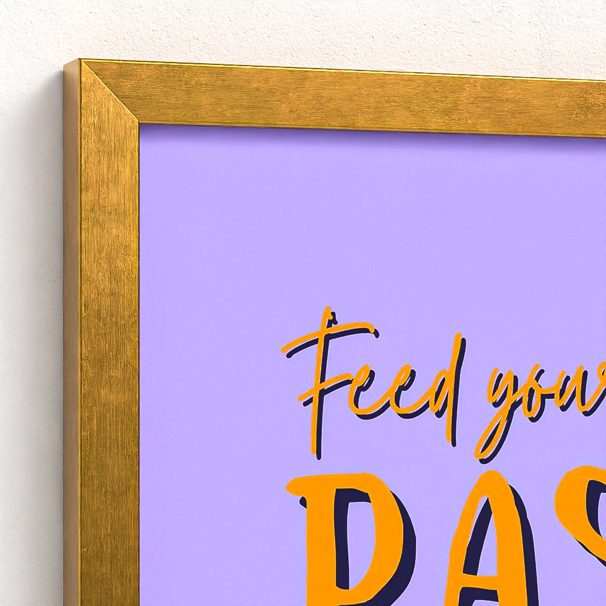 Passion Colour Block Framed Fine Art Print