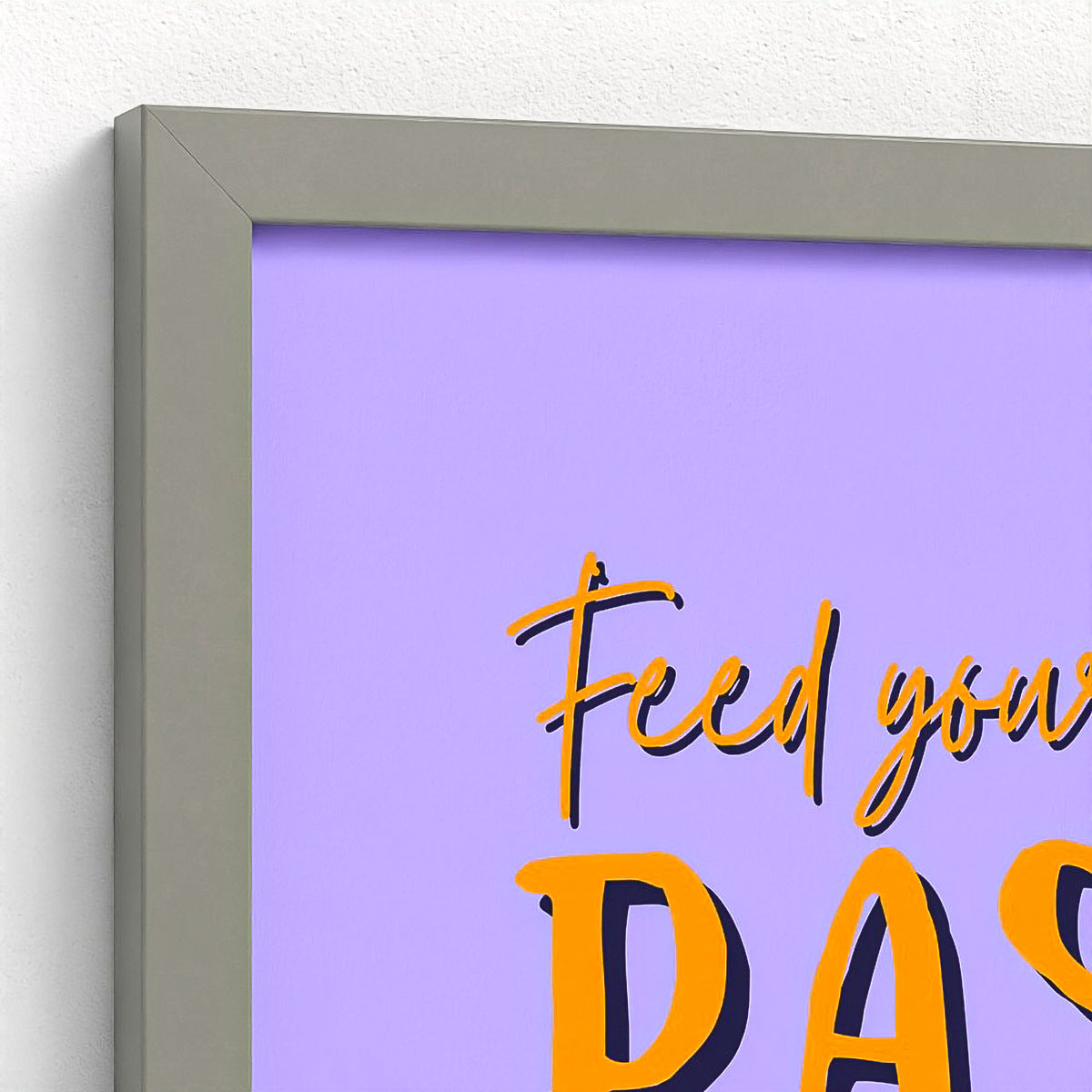 Passion Colour Block Framed Fine Art Print