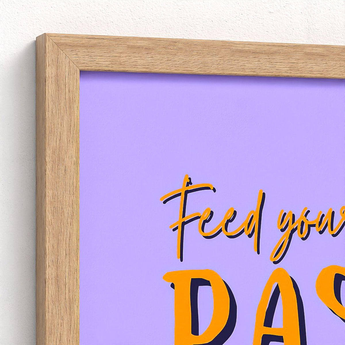 Passion Colour Block Framed Fine Art Print