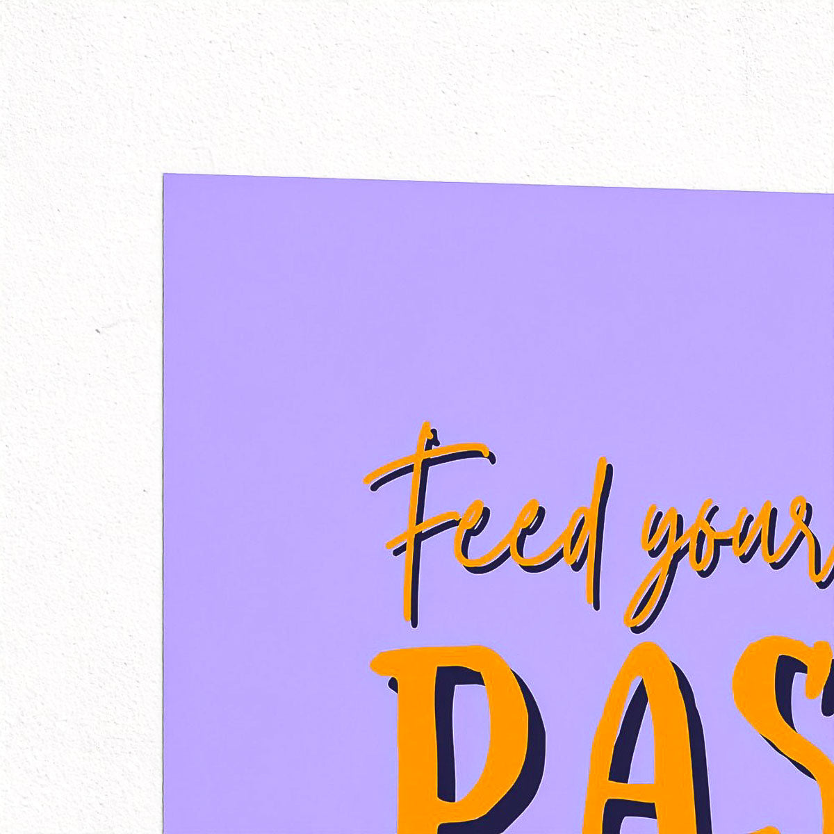 Passion Colour Block Fine Art Print