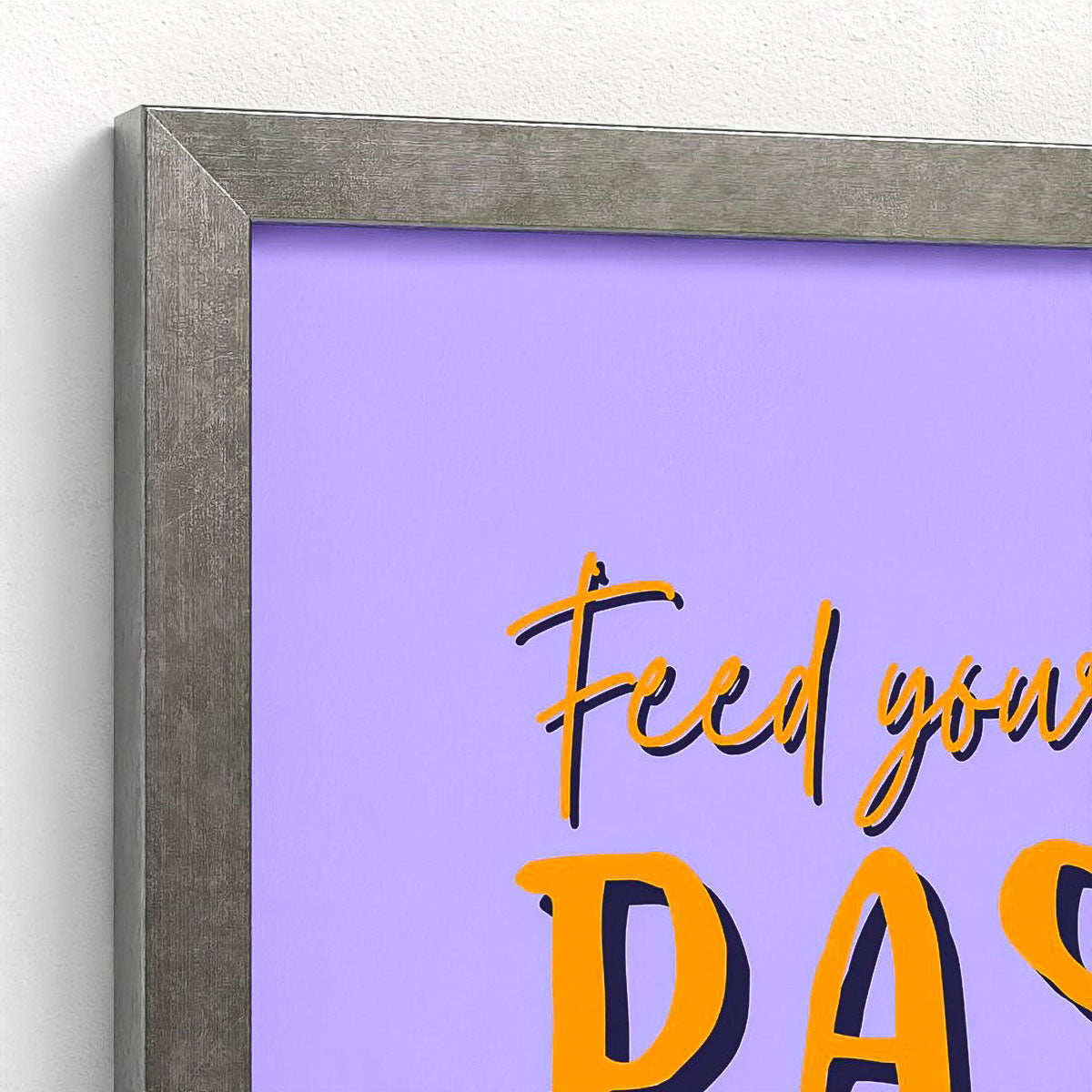 Passion Colour Block Framed Fine Art Print