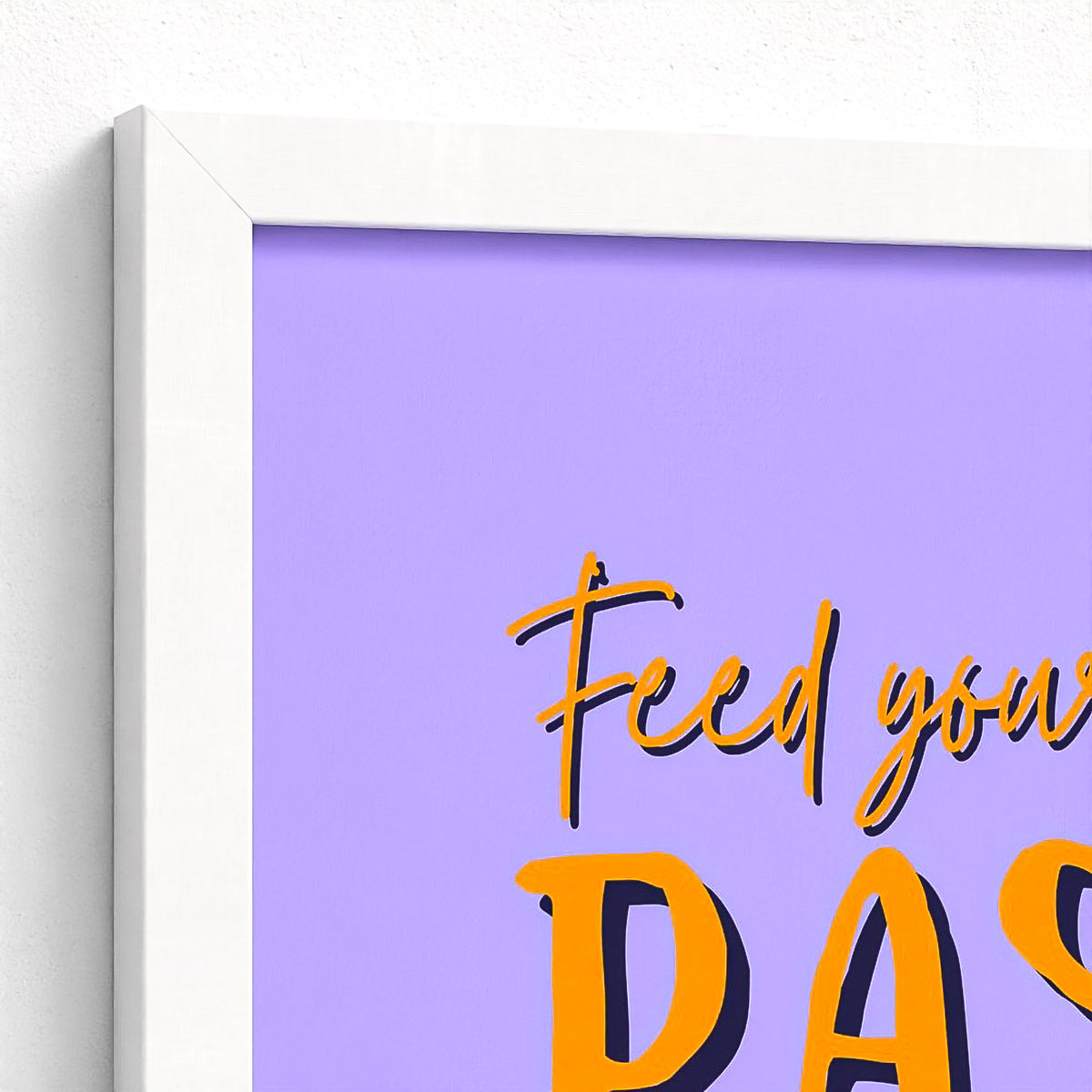 Passion Colour Block Framed Fine Art Print