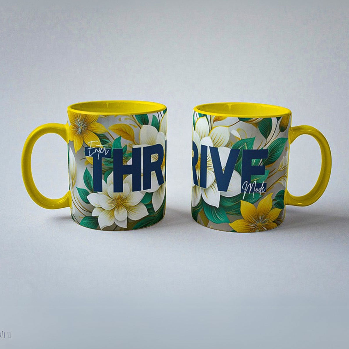 Thrive Floral Mug