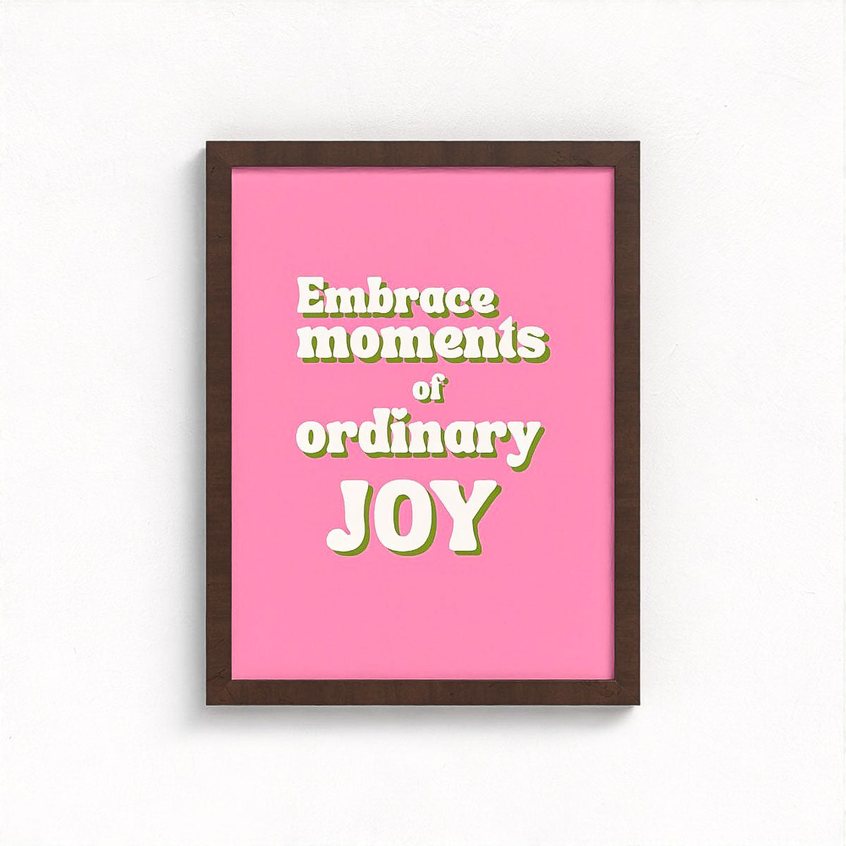 Ordinary Joy Colour Block Framed Fine Art Print