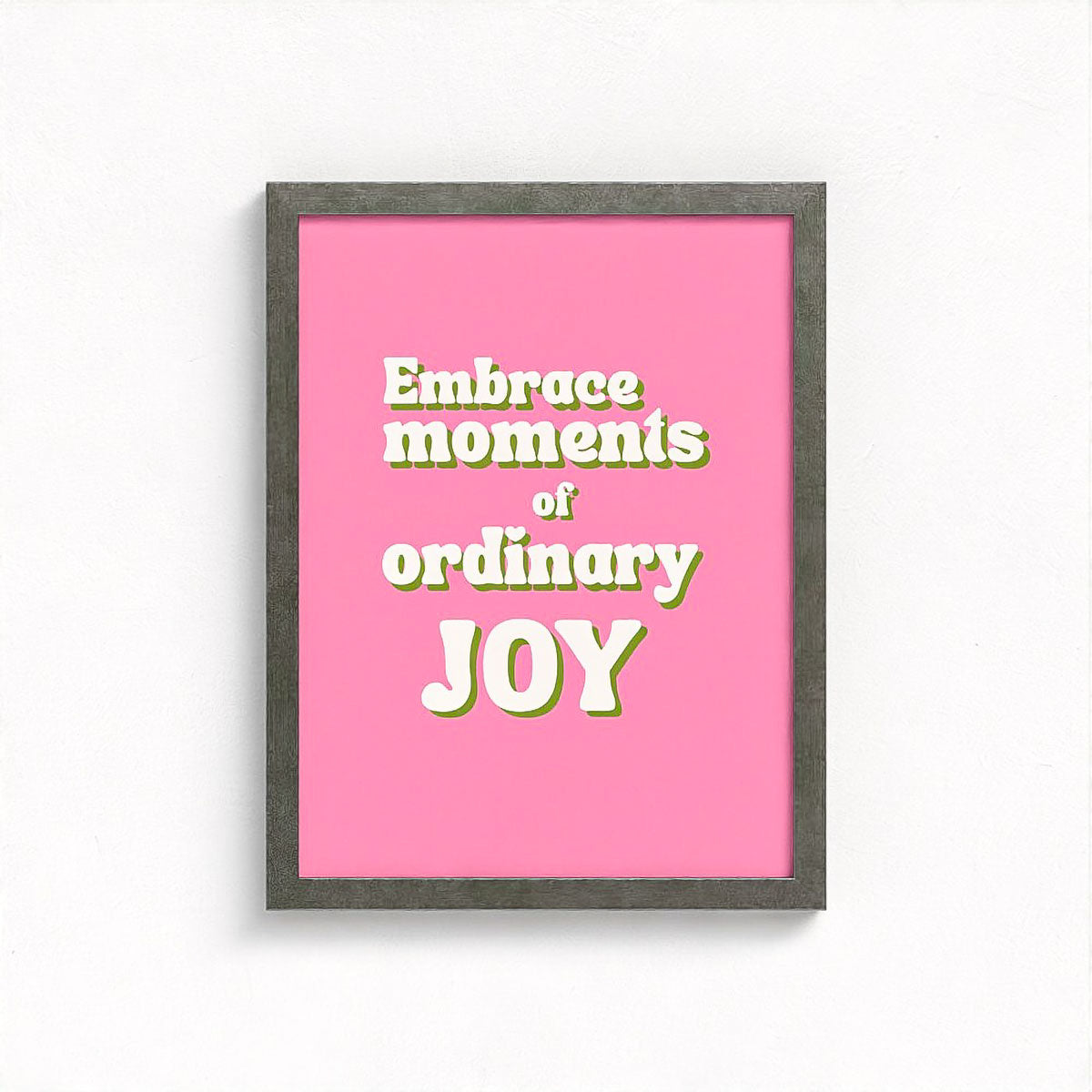 Ordinary Joy Colour Block Framed Fine Art Print