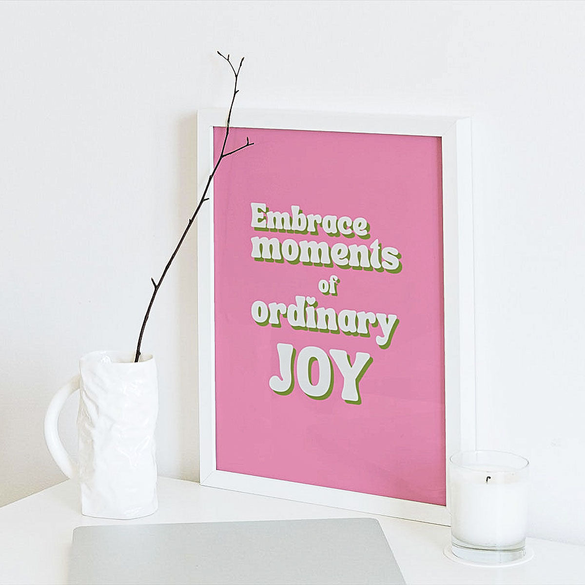 Ordinary Joy Colour Block Fine Art Print