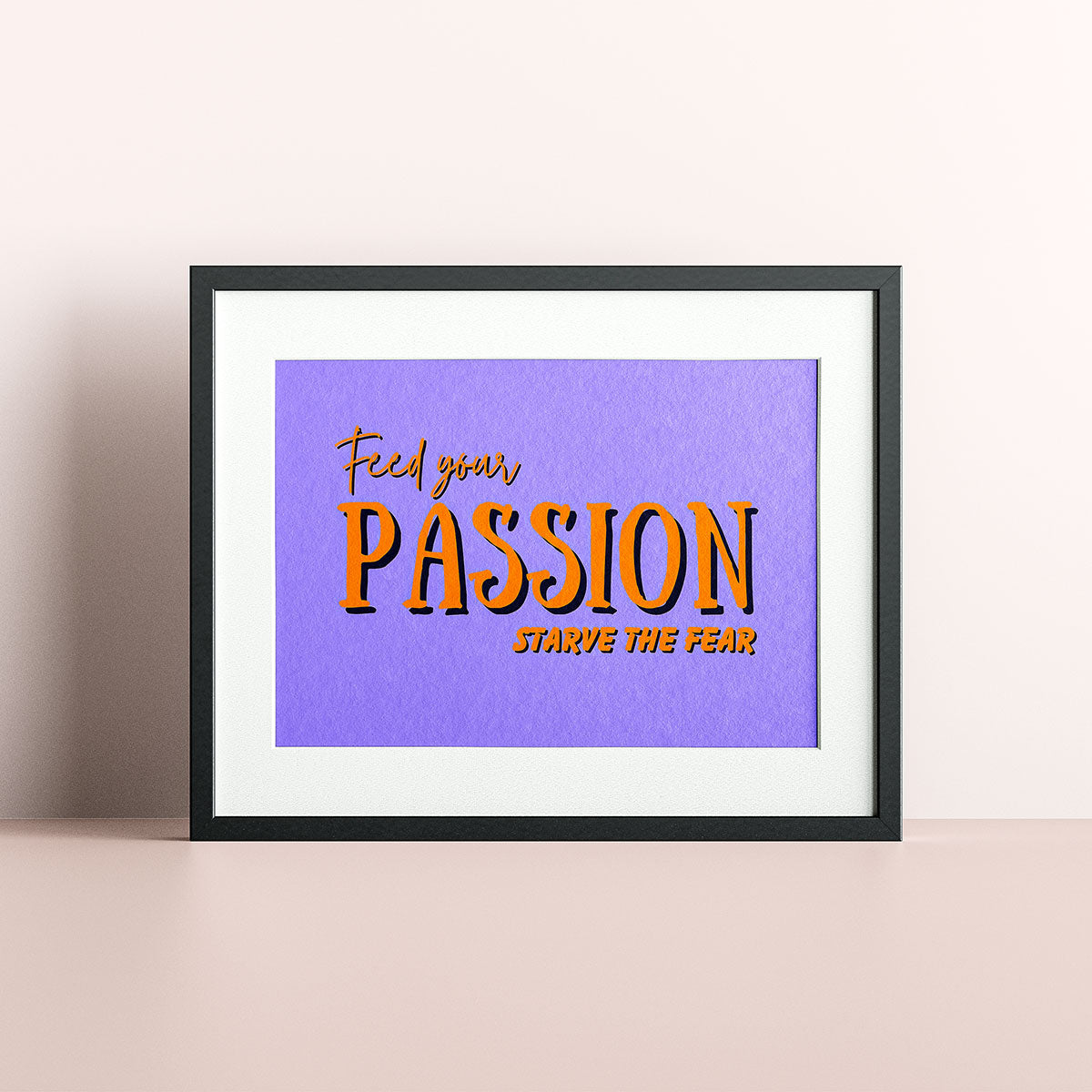 Passion Colour Block Fine Art Print