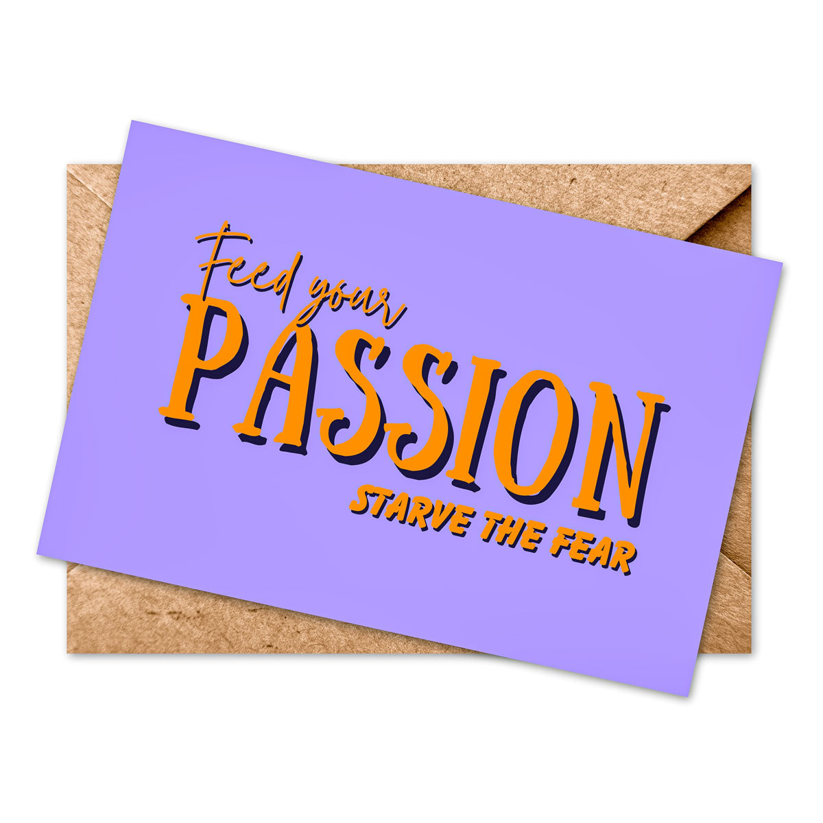 Passion Colour Block Greetings Card