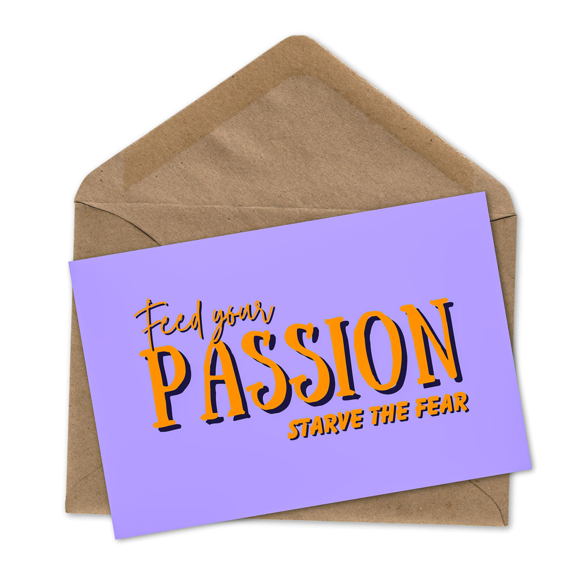 Passion Colour Block Greetings Card