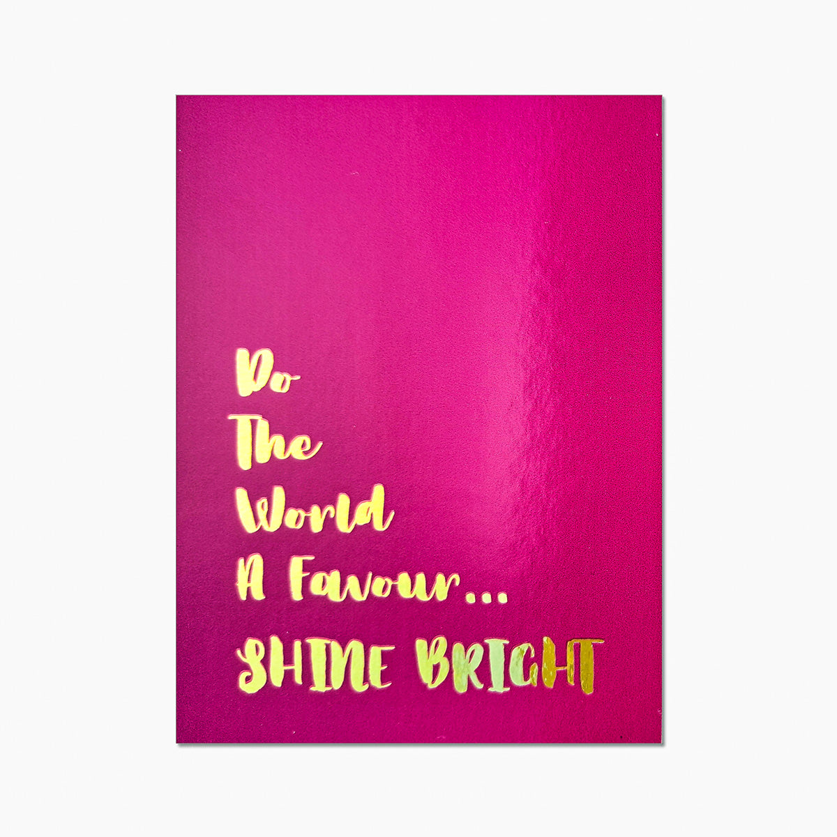 Gold Shine Bright Metallic Print