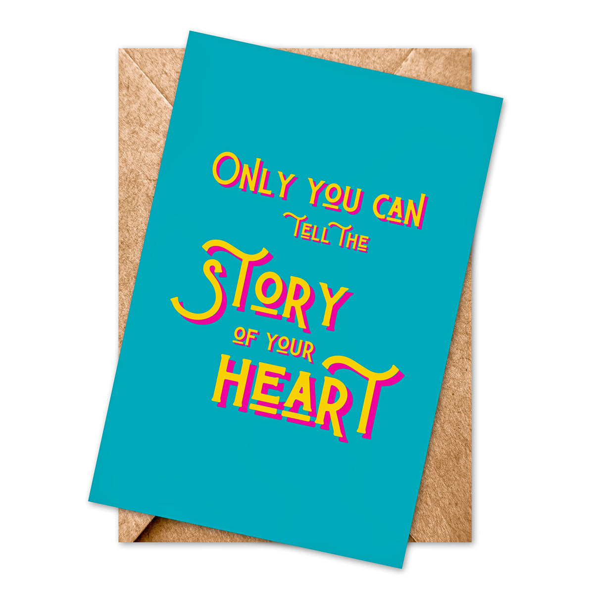 Story Colour Block Greetings Card