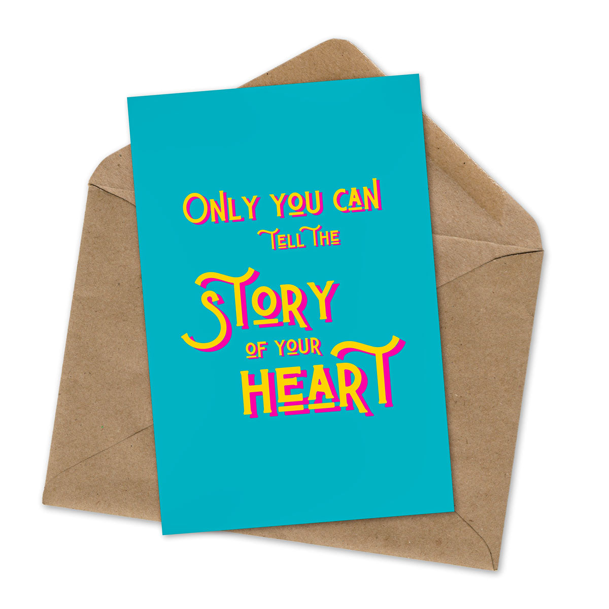 Story Colour Block Greetings Card