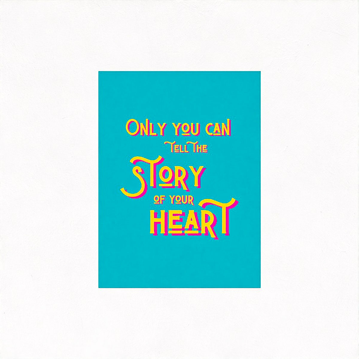 Story Colour Block Fine Art Print