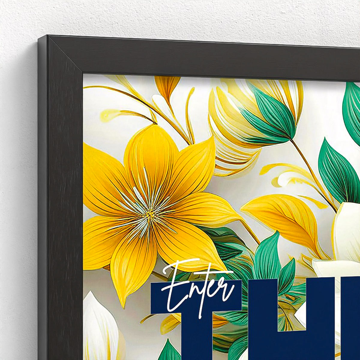 Thrive Floral Framed Fine Art Print