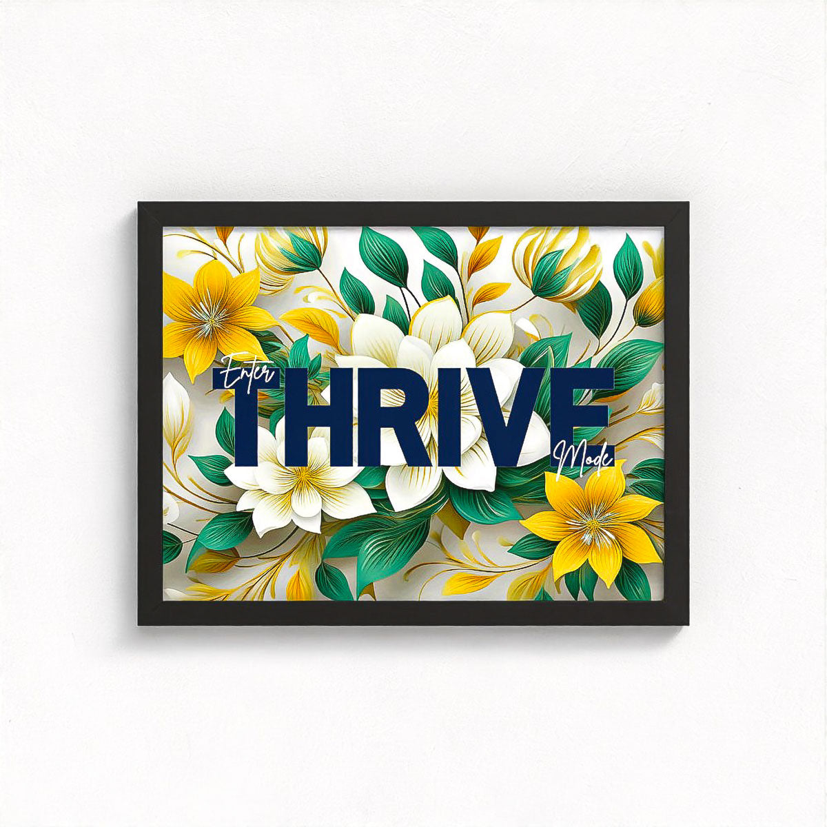 Thrive Floral Framed Fine Art Print