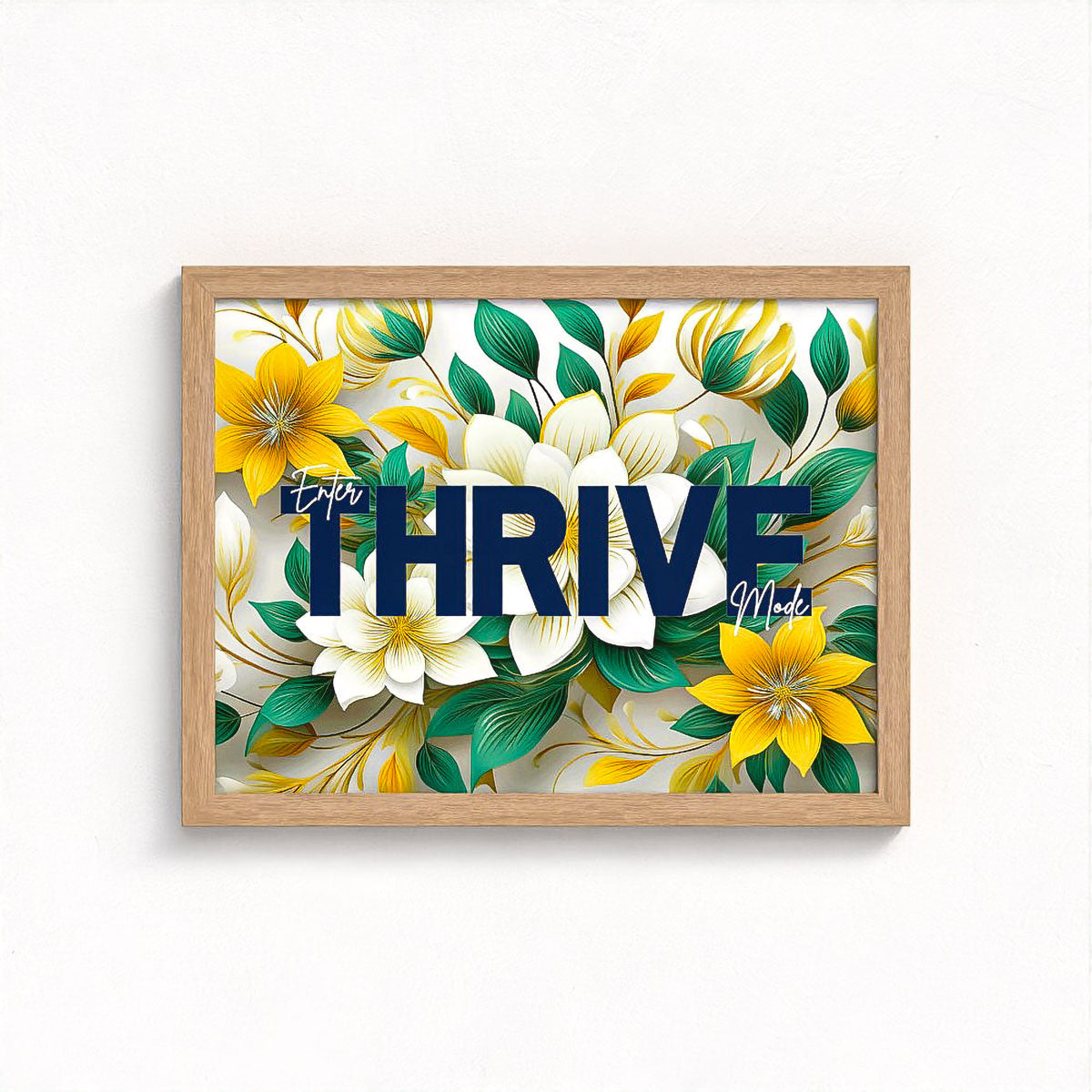 Thrive Floral Framed Fine Art Print