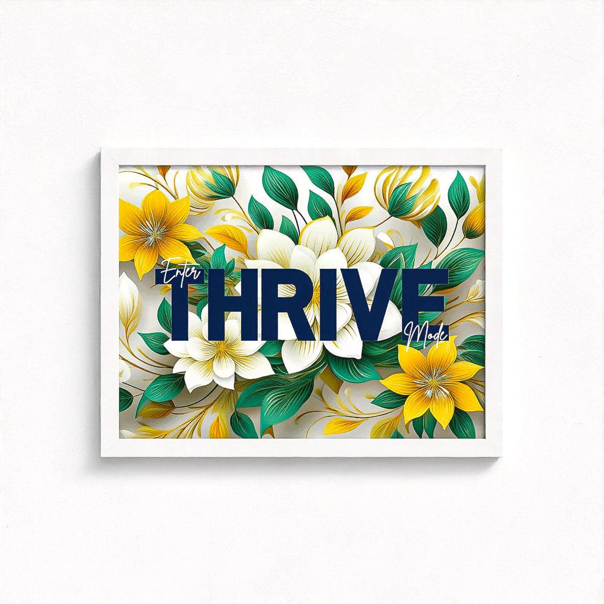 Thrive Floral Framed Fine Art Print