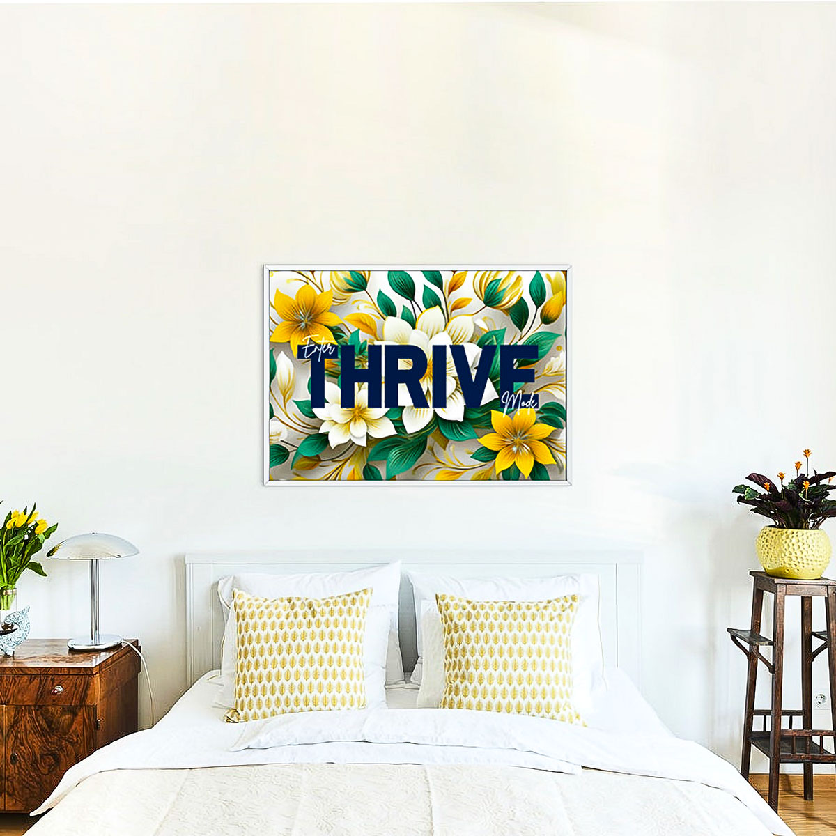 Thrive Floral Framed Fine Art Print