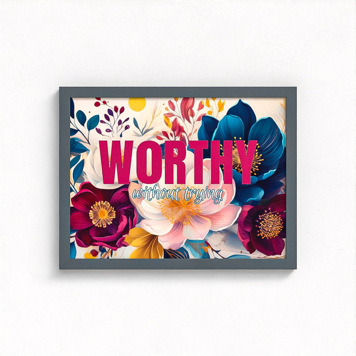 Worthy Floral Framed Fine Art Print