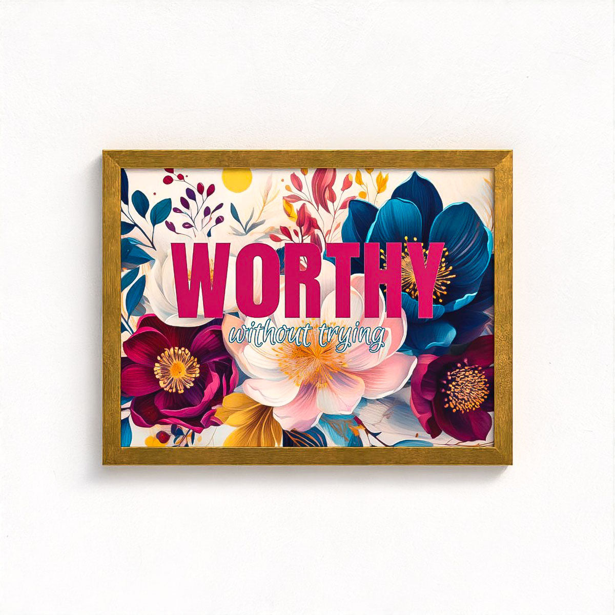 Worthy Floral Framed Fine Art Print