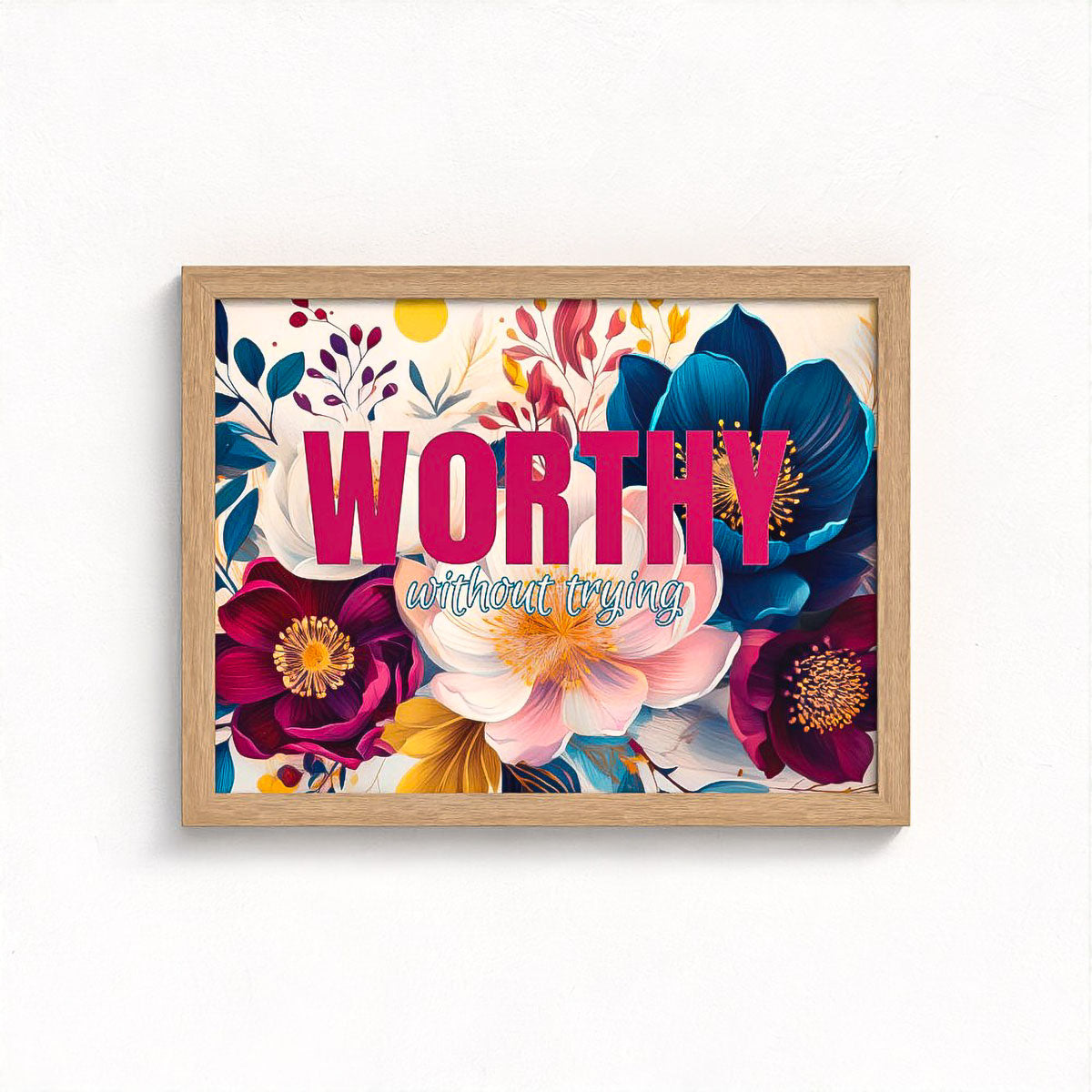 Worthy Floral Framed Fine Art Print