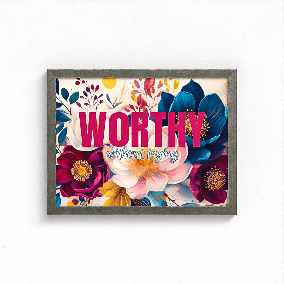 Worthy Floral Framed Fine Art Print