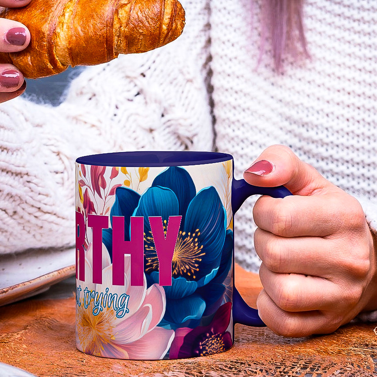 Worthy Floral Mug