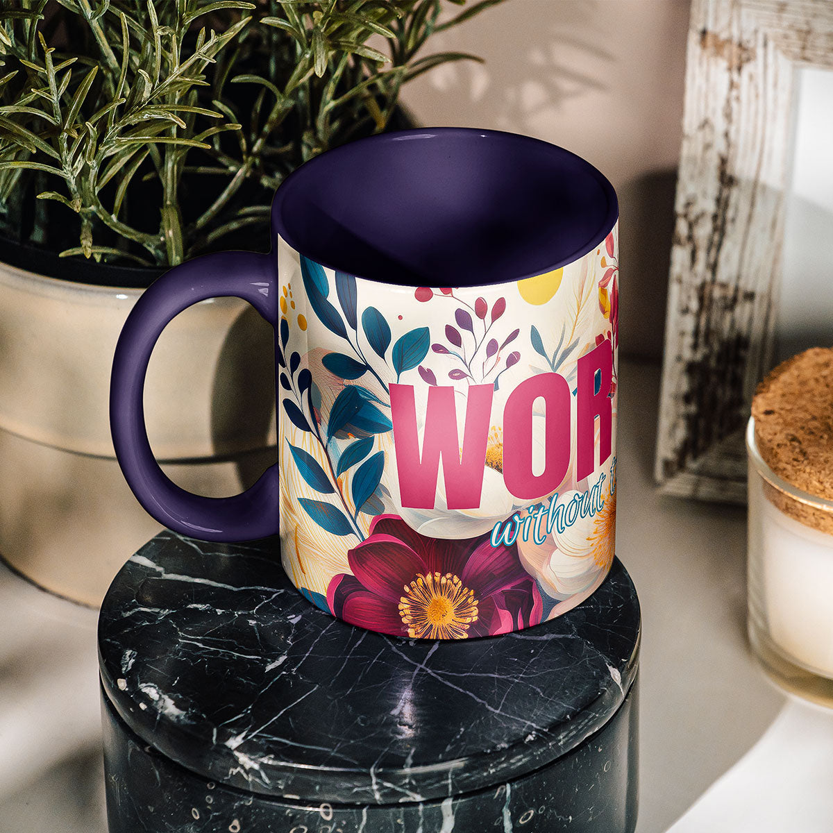 Worthy Floral Mug