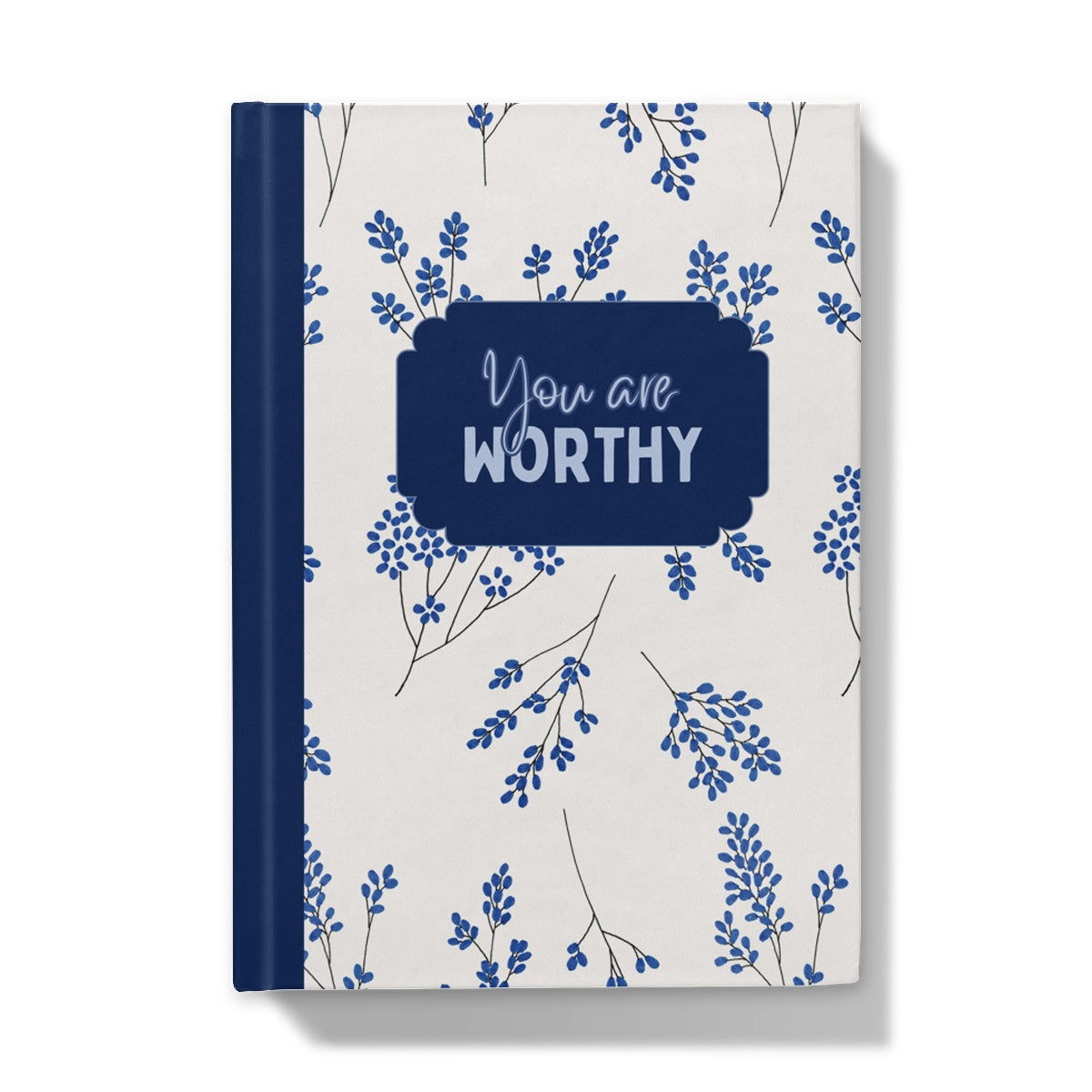 You Are Worthy Floral Hardback Journal