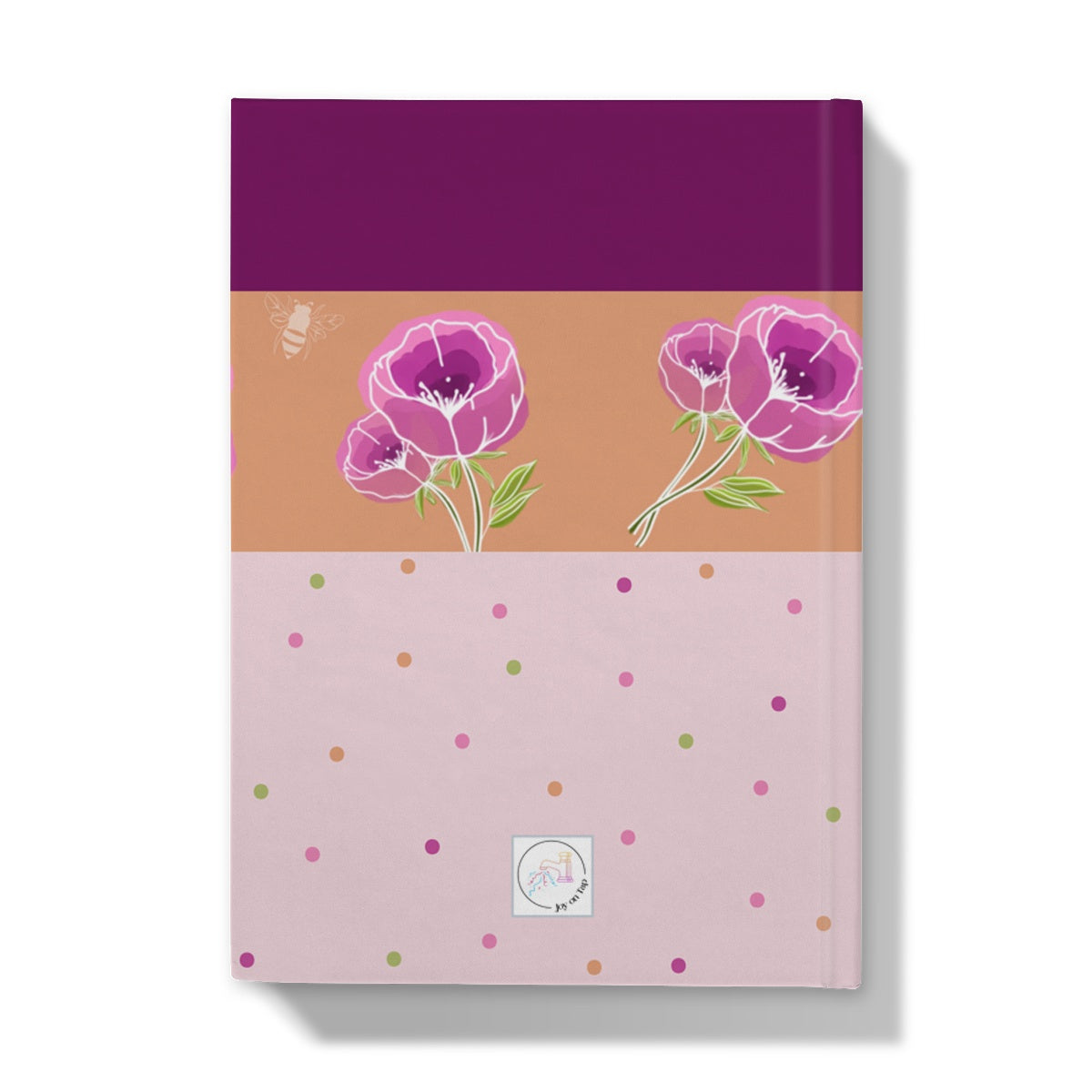 Cerise and Orange Block Hardback Journal